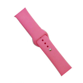 Apple Watch Soft Silicone Rubber Replacement Watch Strap - 42mm Pink