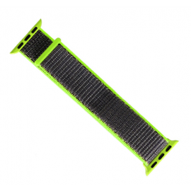 Apple Watch Replacement Sports Hook & Loop Nylon Watch Strap - 42mm Green