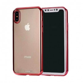 Soft Silicone TPU Back Cover Phone Case for Apple iPhone X/XS - Red