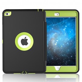 Protective Case Folio Stand for iPad Mini 4 - Black and Green