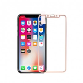 Pro 3D Tempered Glass Metal Edge to Edge Screen Protector for iPhone X/XS/11 Pro - Gold