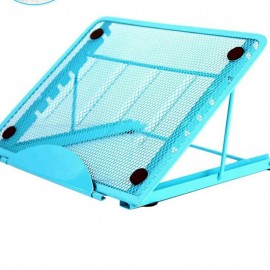 Laptop / iPad / Tablet Adjustable Folding Mesh Stand - Blue